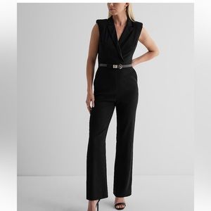 Calvin Klein Black Belted Jumpsuit - size 4